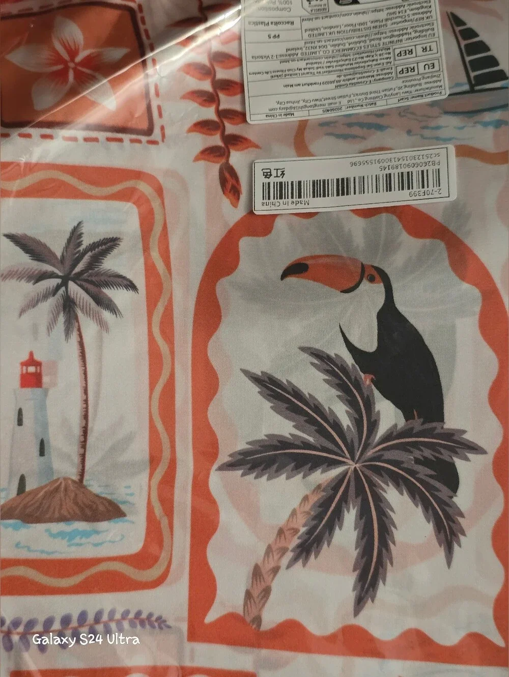 Tropical Beach Theme Scarf NEW